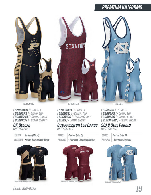 Cliff Keen Athletic 2022 Wrestling Catalog Page 1819